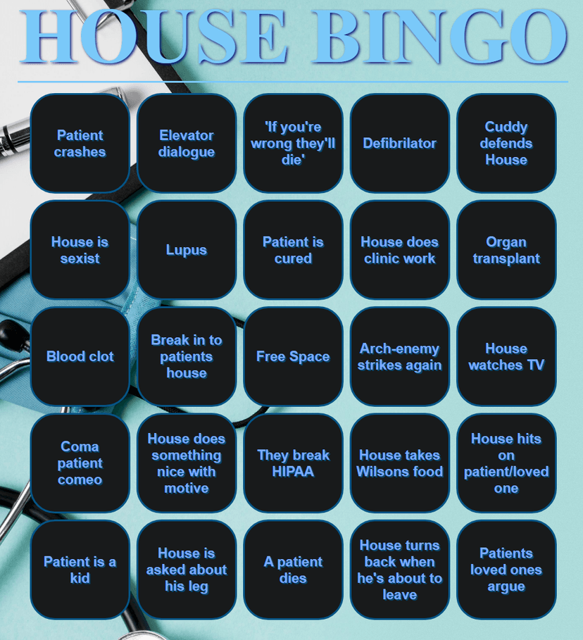 House Bingo